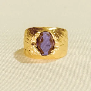 Agapée Bagues>Bague Carmen - violette