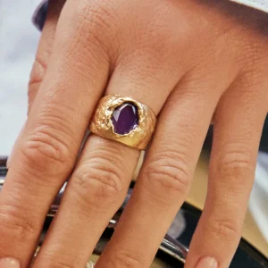 Agapée Bagues>Bague Carmen - violette