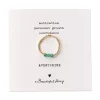 A Beautiful Story Bagues>Bague Clarity doré - Aventurine