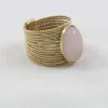 Kariboo Bagues>Bague Elena grande - quartz rose