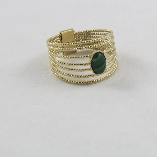 Kariboo Bagues>Bague Elena petite - vert malachite