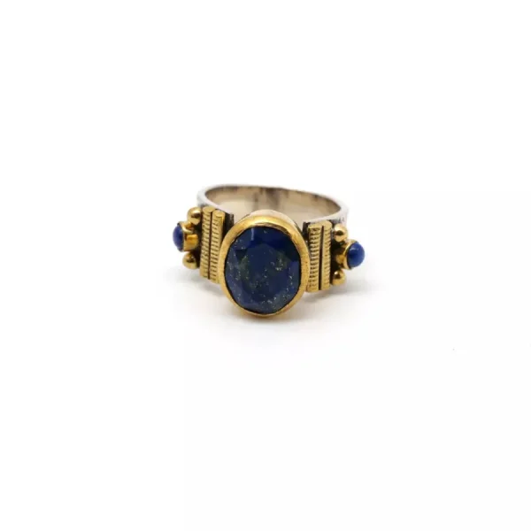 Bazar Exquis Bagues>Bague Ethnique - lapis-lazuli