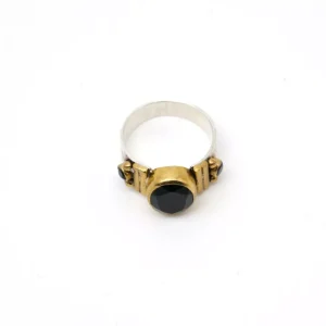 Bazar Exquis Bagues>Bague Ethnique - onyx noire