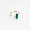 Viadoli Bagues>Bague Henriette - Agate verte