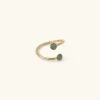 Kariboo Bagues>Bague Laura double - vert clair aventurine