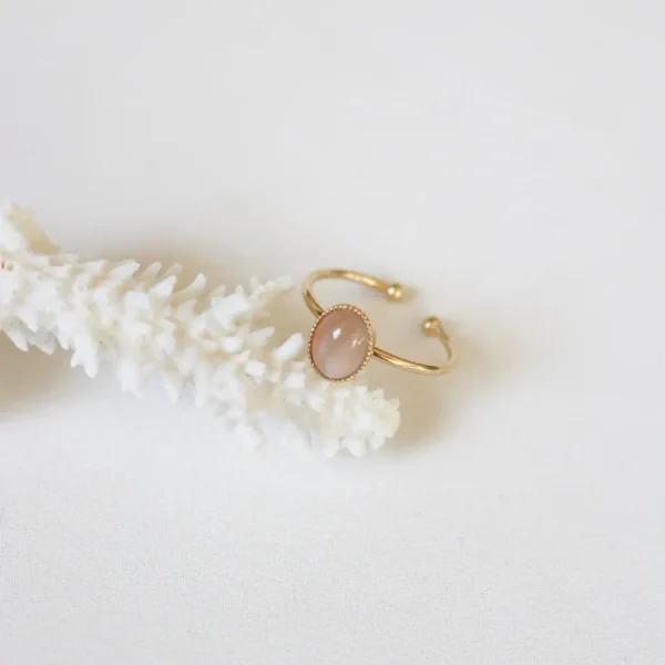 Kariboo Bagues>Bague Louise moyenne - quartz rose