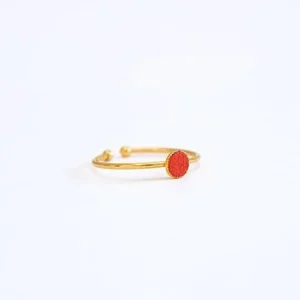 Fosseth Bagues>Bague Pépita - coquelicot