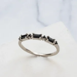 Shlomit Ofir Bagues>Bague Simone argenté - noir