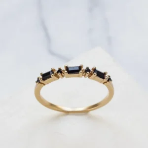 Shlomit Ofir Bagues>Bague Simone doré - noir