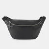 Ann Kurz Sacs>Banane AKFanny - Nappa Black Silver