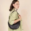 O My Bag Sacs>Banane Leo - Black Soft Grain Leather