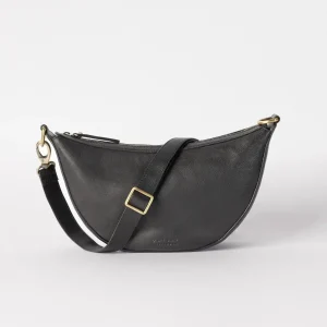 O My Bag Sacs>Banane Leo - Black Soft Grain Leather