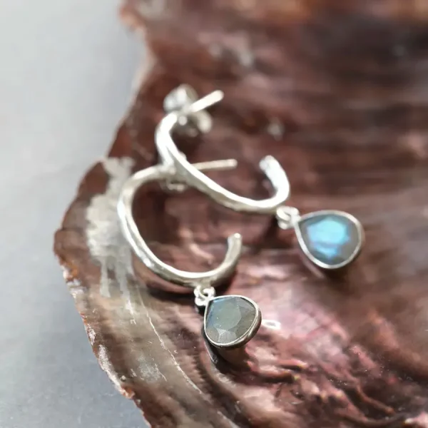 A Beautiful Story Boucles D'oreille>Boucles Admiring argenté - Labradorite