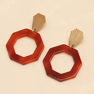 Bonjour Aimée Boucles D'oreille>Boucles Ava - ambre