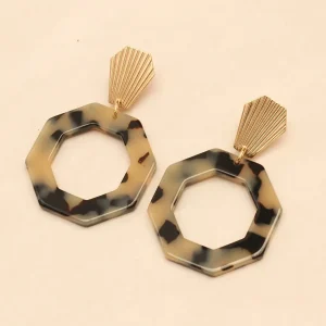 Bonjour Aimée Boucles D'oreille>Boucles Ava - écailles beige