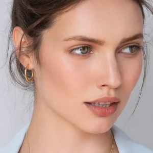 Shlomit Ofir Boucles D'oreille>Boucles Basic dorées - petites