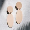 L'Argile de la Muse Boucles D'oreille>Boucles Cozumel - beige