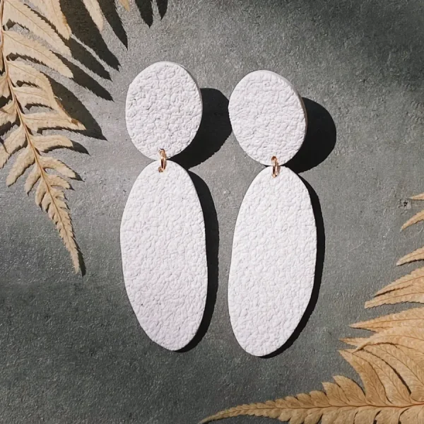 L'Argile de la Muse Boucles D'oreille>Boucles Cozumel - blanc