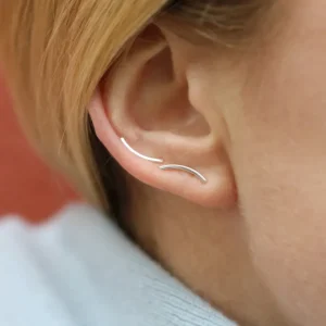 Jukserei Boucles D'oreille>Boucles Curved - doré