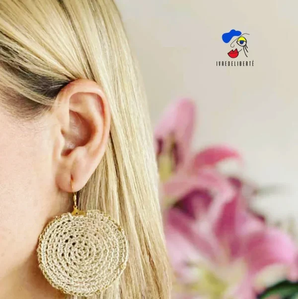 Ivre de Liberté Boucles D'oreille>Boucles d'oreille La Ley del Deseo - vieux rose