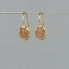 Jeh Boucles D'oreille>Boucles d'oreilles goutte - quartz rose