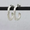 Jeh Boucles D'oreille>Boucles d'oreilles grande boucle - argent