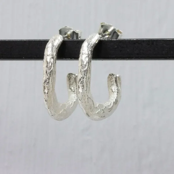 Jeh Boucles D'oreille>Boucles d'oreilles grande boucle - argent