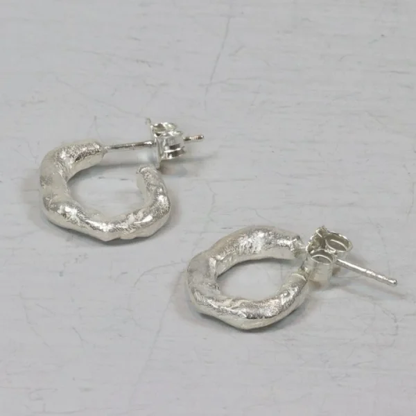 Jeh Boucles D'oreille>Boucles d'oreilles petit anneau - argent