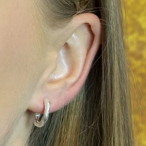 Jeh Boucles D'oreille>Boucles d'oreilles petit anneau - argent