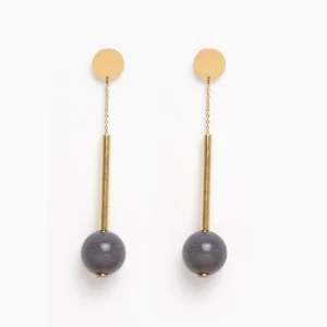 Titlee Boucles D'oreille>Boucles d'oreilles Wolcott - gris