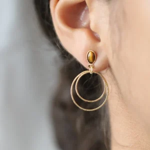 Kariboo Boucles D'oreille>Boucles Elena petites - nacre