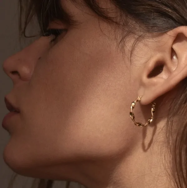 Louise Damas Boucles D'oreille>Boucles Esmeralda Créoles petites