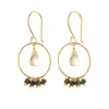 A Beautiful Story Boucles D'oreille>Boucles Fireworks doré- Citrine & Oeil de tigre