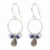 A Beautiful Story Boucles D'oreille>Boucles Flourish argenté - Labradorite mix