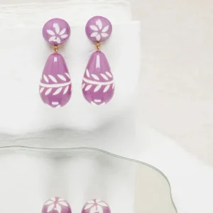 Feeka Boucles D'oreille>Boucles Giliae - violine