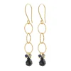 A Beautiful Story Boucles D'oreille>Boucles Glowing doré - Onyx noir