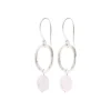 A Beautiful Story Boucles D'oreille>Boucles Graceful argenté - Quartz rose