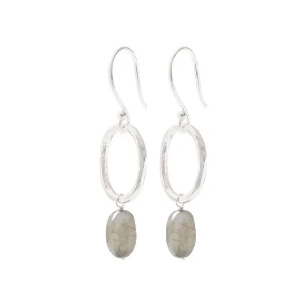 A Beautiful Story Boucles D'oreille>Boucles Graceful argenté - Labradorite