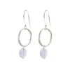 A Beautiful Story Boucles D'oreille>Boucles Graceful argenté - Agate bleue