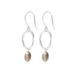 A Beautiful Story Boucles D'oreille>Boucles Graceful argenté - Quartz fumé