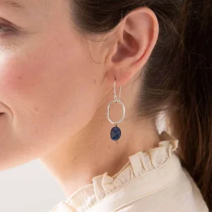 A Beautiful Story Boucles D'oreille>Boucles Graceful argenté - Lapis Lazuli