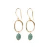 A Beautiful Story Boucles D'oreille>Boucles Graceful doré - Aventurine