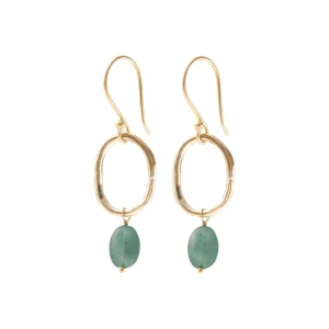 A Beautiful Story Boucles D'oreille>Boucles Graceful doré - Aventurine