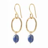 A Beautiful Story Boucles D'oreille>Boucles Graceful doré - Lapis Lazuli