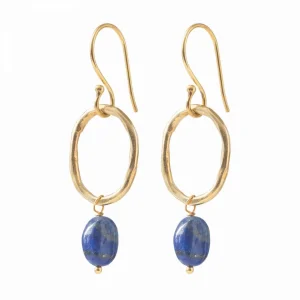 A Beautiful Story Boucles D'oreille>Boucles Graceful doré - Lapis Lazuli