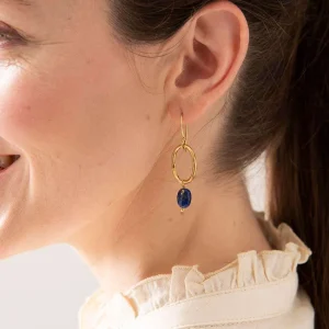 A Beautiful Story Boucles D'oreille>Boucles Graceful doré - Lapis Lazuli