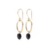 A Beautiful Story Boucles D'oreille>Boucles Graceful doré - Onyx noir