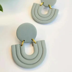 Liv Designs Boucles D'oreille>Boucles Line - dark sage