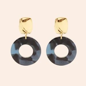 Bonjour Aimée Boucles D'oreille>Boucles Lucy - écailles bleues