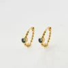 Shlomit Ofir Boucles D'oreille>Boucles Meadow bleu - doré